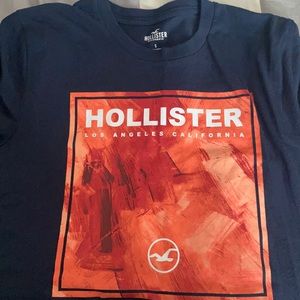 Navy Blue Hollister T-Shirt ( Great Quality )